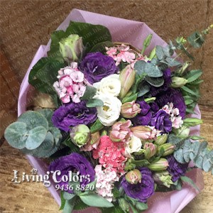 Purple Eustomas Bouquet